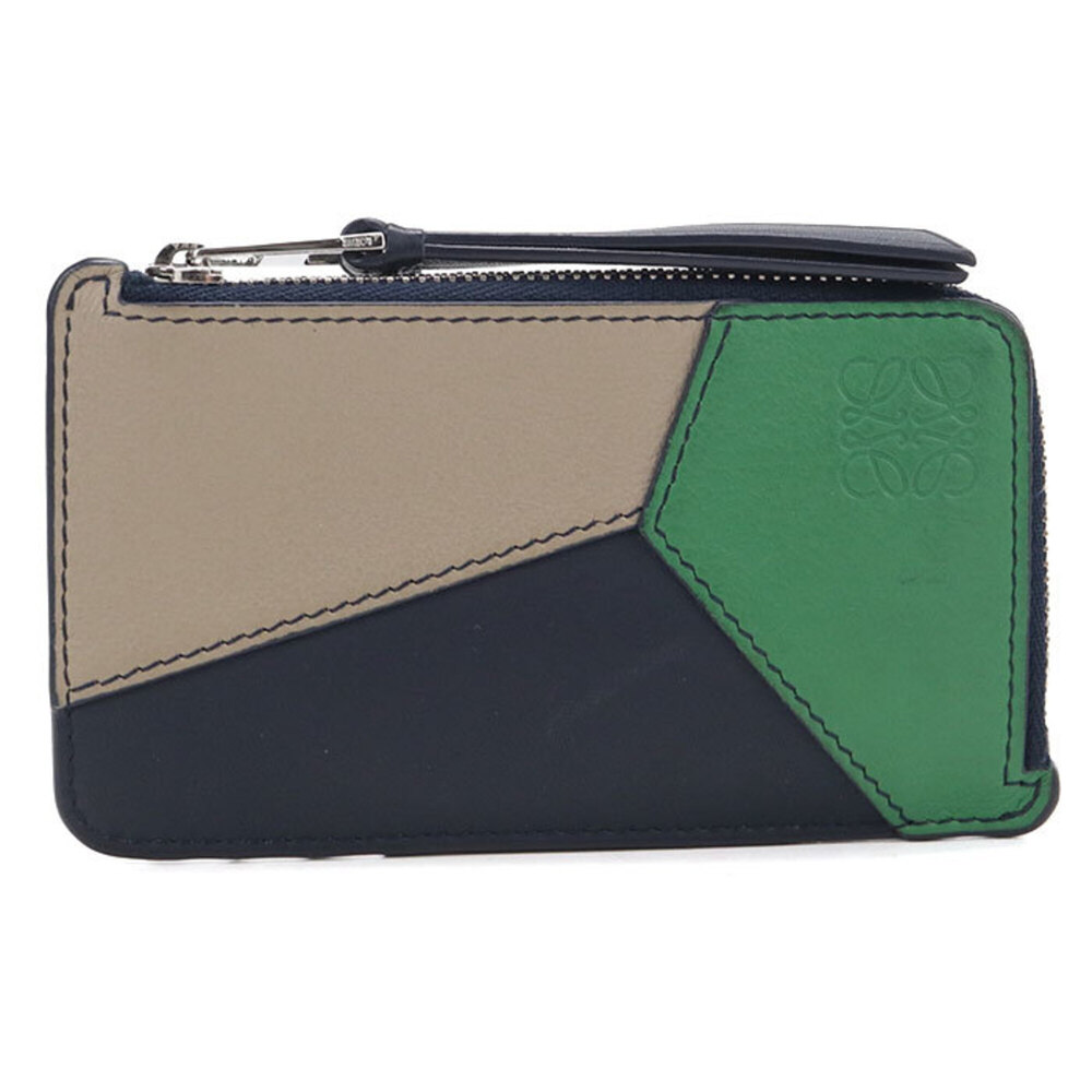LOEWE C510Z40X18 Coin Card Holder Fragment Case Puzzle - Men's Beige